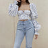 Top Corset con Mangas